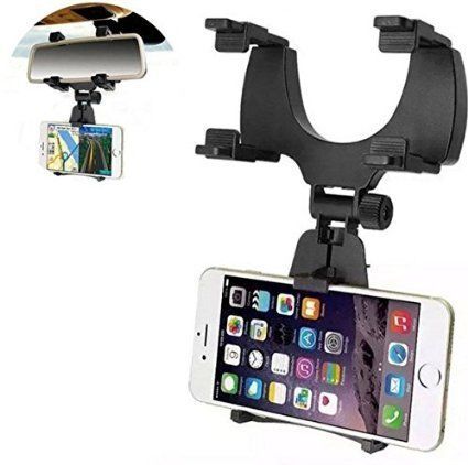 Rear-view Mirror Phone Mount