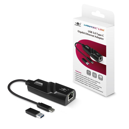 Vantec Link USB 3.0 Type C Gigabit Ethernet Adapter