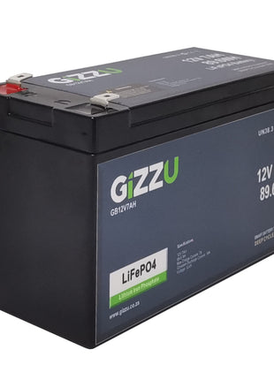 Gizzu 12V 7Ah Lithium-Ion LiFePO4 Battery