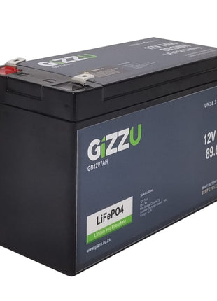 Gizzu 12V 7AH LiFePO4 Replacement Battery