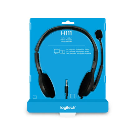 Logitech H111 Stereo Headset – Clear Audio, Comfortable Design