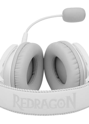 REDRAGON Over-Ear PANDORA USB (Power Only)|Aux (Mic & Headset) RGB Gaming Headset – White