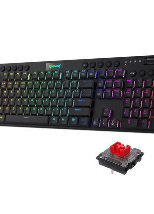 REDRAGON MECHANICAL HORUS WIRELESS GAMING KEYBOARD RED SWITCHES