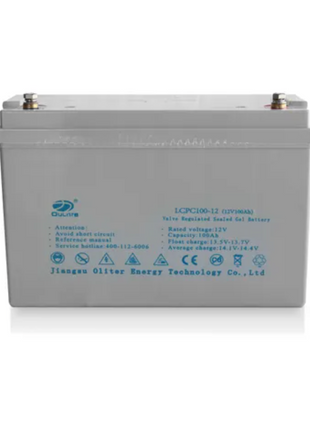 RCT 12V 100AH VRLA GEL Battery