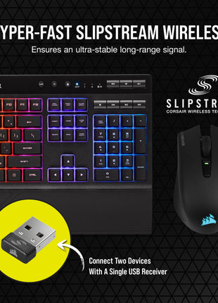 Corsair K57 RGB Gaming Keyboard and Harpoon RGB Mouse Wireless Combo