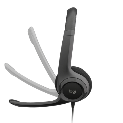 Logitech H390 USB Headset with Noise-Canceling Mic – Clear Sound, Comfortable Design, USB Connectivity