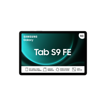 Samsung Galaxy Tab S9 FE 5G 10.9-inch WUXGA+ Exynos 1380 128GB 6GB RAM Android 13