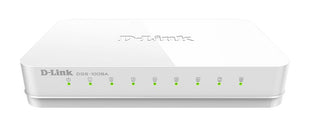 D-LINK 8 Port Unmanaged Switch - 8X 1GBE Ports, No secondary port type Desktop form factor