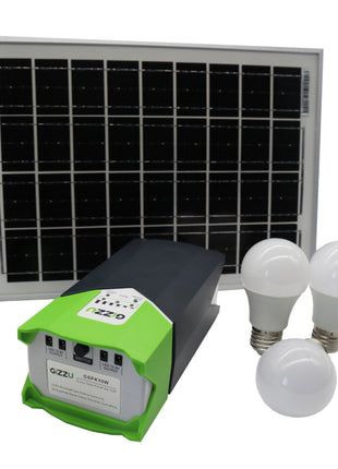 Gizzu 10W Solar Lighting Kit