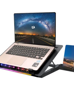Redragon Dual USB 5 Fan RGB Gaming Notebook Stand