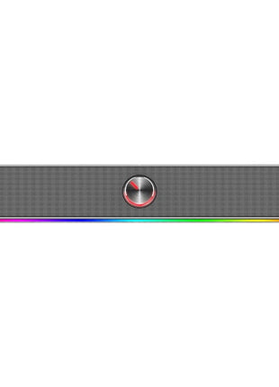 Redragon 2.0 Sound Bar Adiemus 2 x 3W RGB USB|Aux PC Gaming Speaker – Black