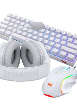 Redragon 3in1 MS|HS|KB Wired Combo – White