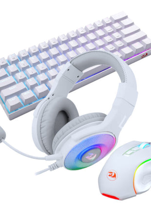 Redragon 3in1 MS|HS|KB Wired Combo – White