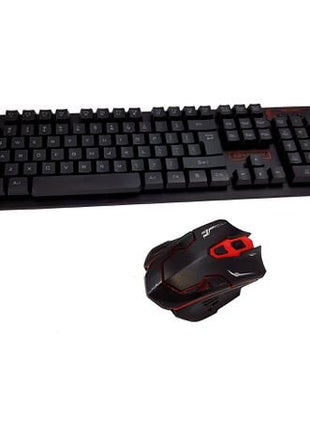 HK6500 Smart Keyboard & Wireless Mouse 2-in-1 Set - Black & Red