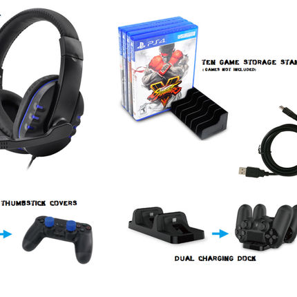 4-in-1 Gaming Kit for PlayStation 4