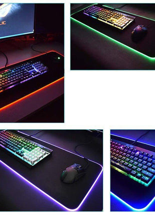 RGB Colourful Gaming Mouse Pad - 80x30cm