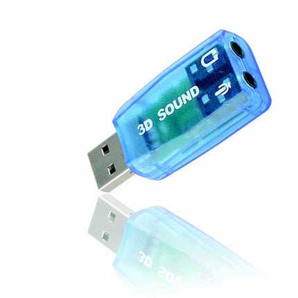 USB Sound Card Virtual 5.1 - Blue